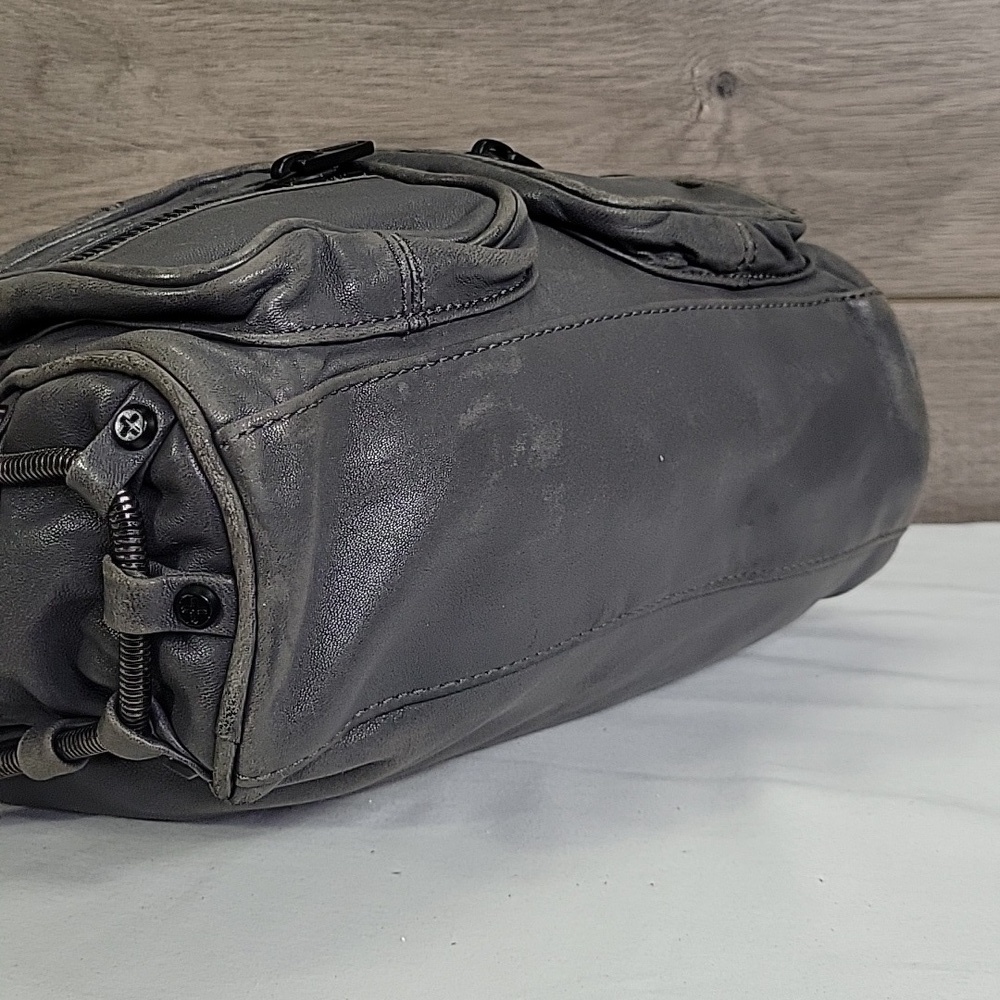 Alexander Wang Gray Leather Crossbody Shoulder Bag - Picture 8 of 15